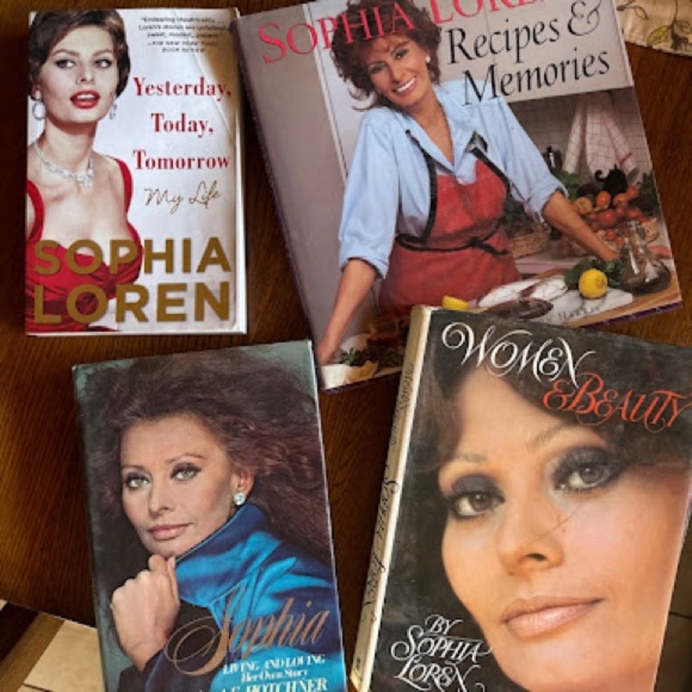 Sophia Loren lot of (4) books